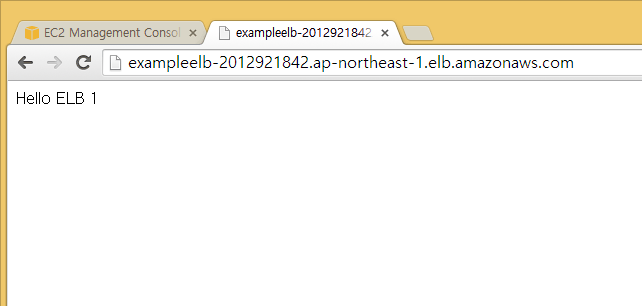 ELB 로드 밸런서를 통하여 Auto Scaling이 생성한 EC2 인스턴스에 접속하였습니다.