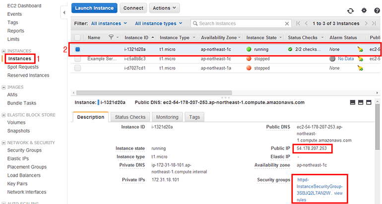 그리고 아래 세부 내용을 보면 Security groups에 템플릿에서 정의한 InstanceSecurityGroup이 설정되었습니다.